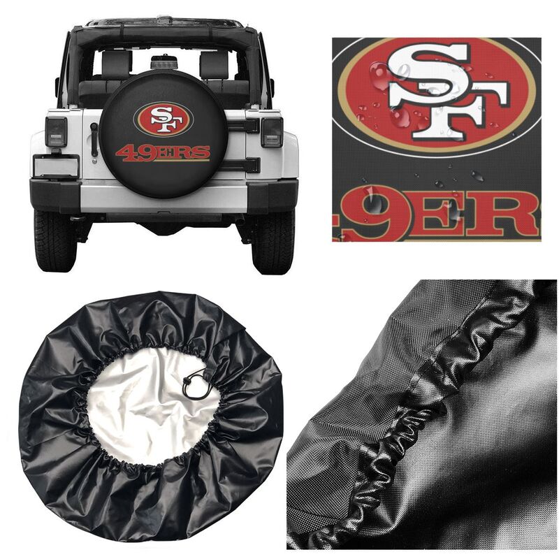 San Francisco 49ers Print tire protection covers car sunscreen tire protection covers