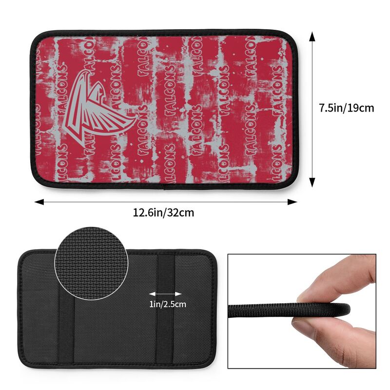 Atlanta Falcons print Car armrest box protective cover car center console armrest pad
