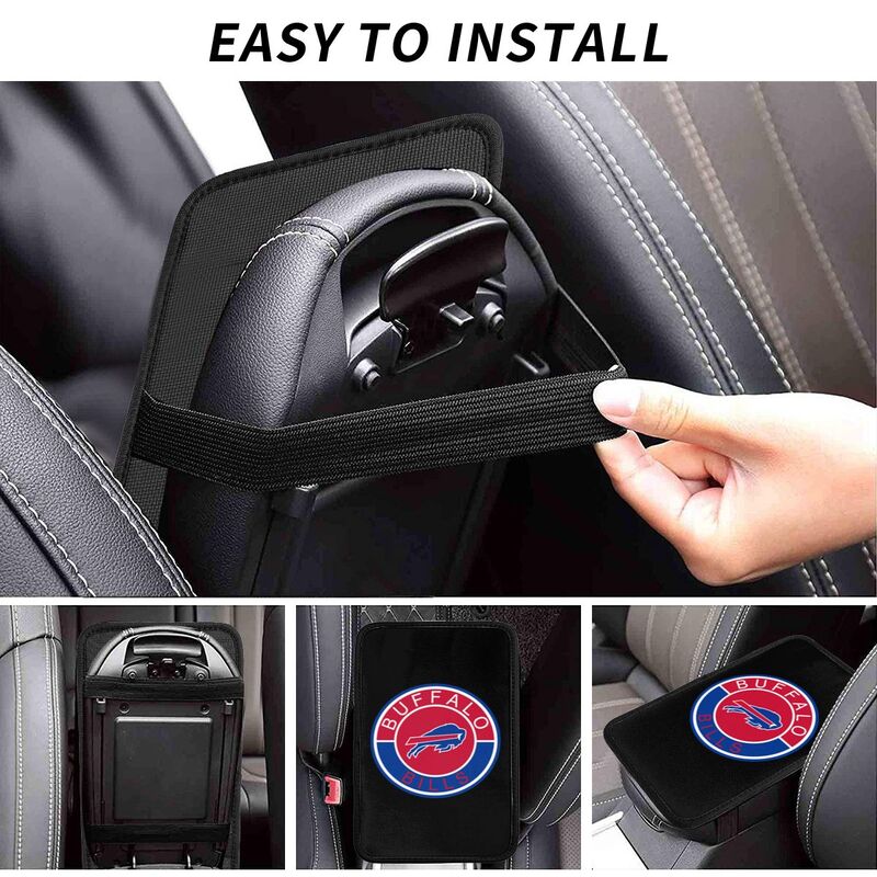 Buffalo Bills print car armrest protective cover Car center console armrest pad