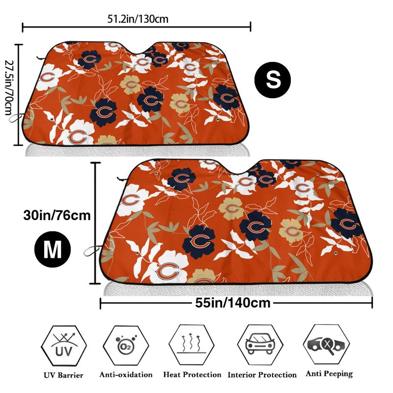 Chicago Bears Printed car windshield sunshade front windshield sunshade (multi size)