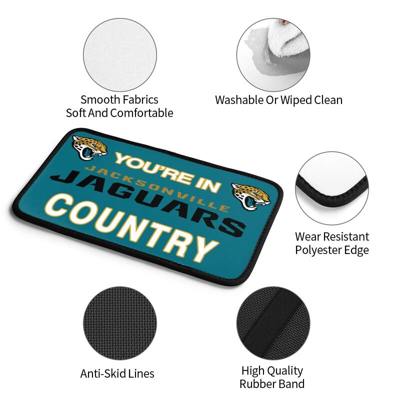 Jacksonville Jaguars Printed car armrest box pad elbow support pad