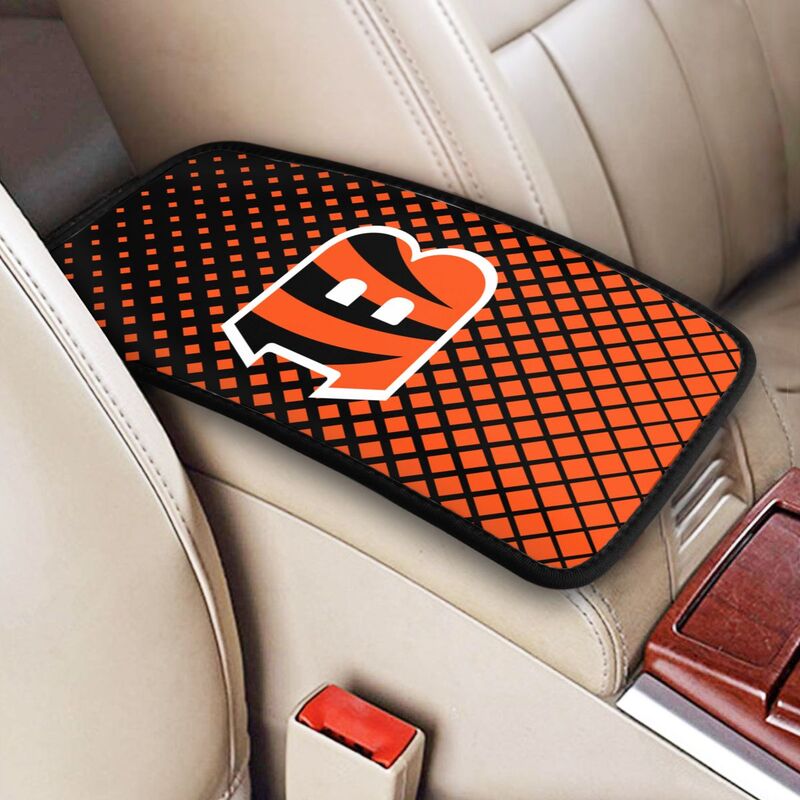 Cincinnati Bengals Car handrail box cushion Personalized printed car armrest cover
