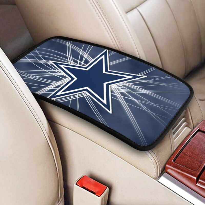 Car armrest box pad Dallas Cowboys 2 Printed central armrest box cushion protective pad