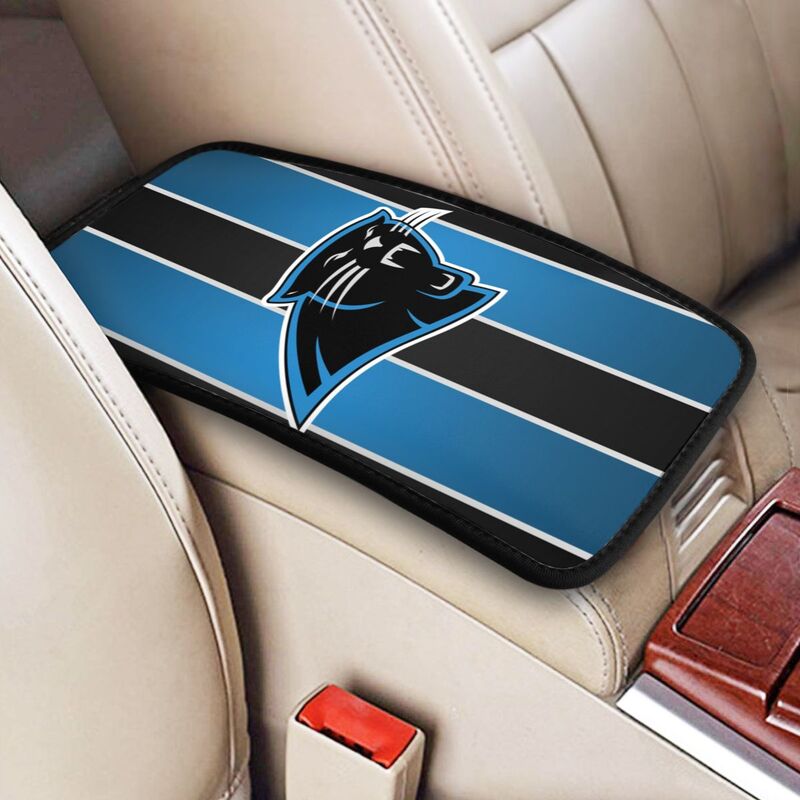 Carolina Panthers Printed car center armrest box pad anti slip pad
