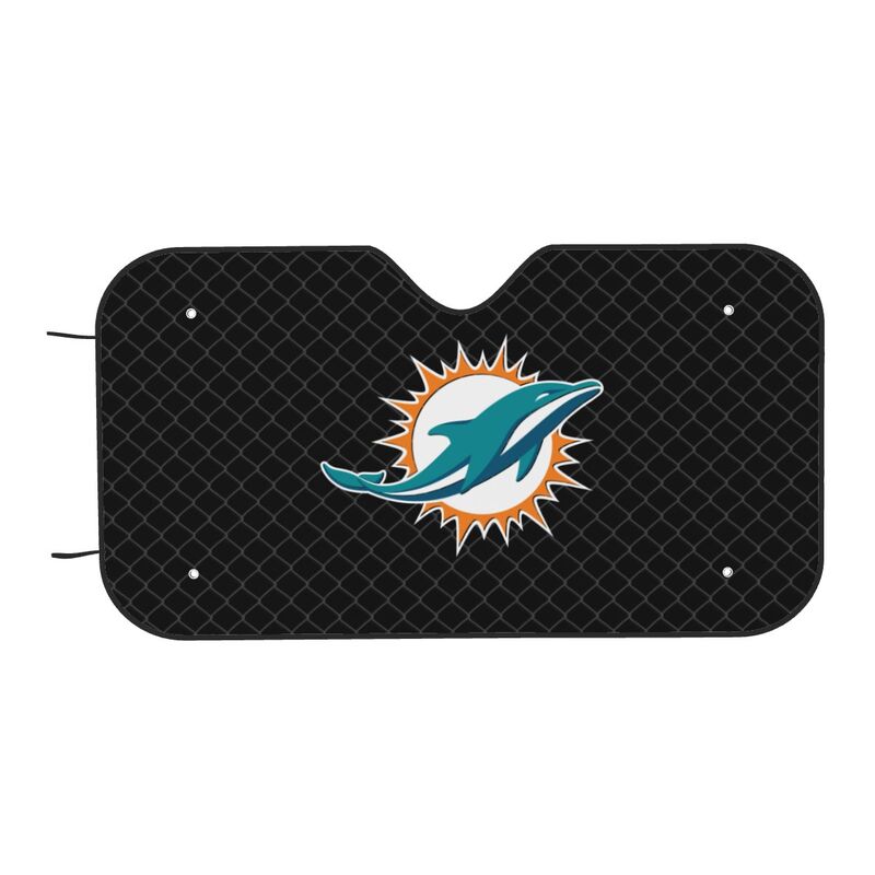 Miami Dolphins Print Car windshield sunshades is suitable front Car windshield sunshades