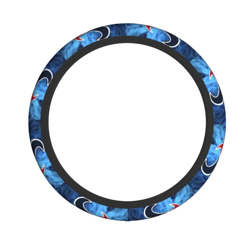 Houston Texans Printed breathable elastic steering wheel cover anti slip cover