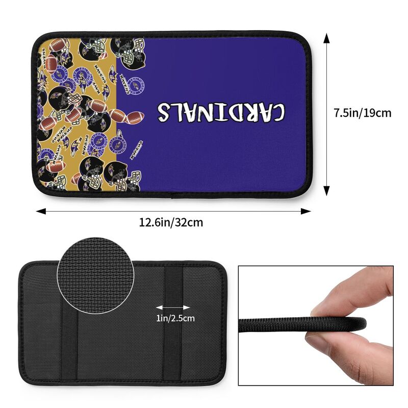 Baltimore Ravens print Car center console armrest pad car armrest protective cover
