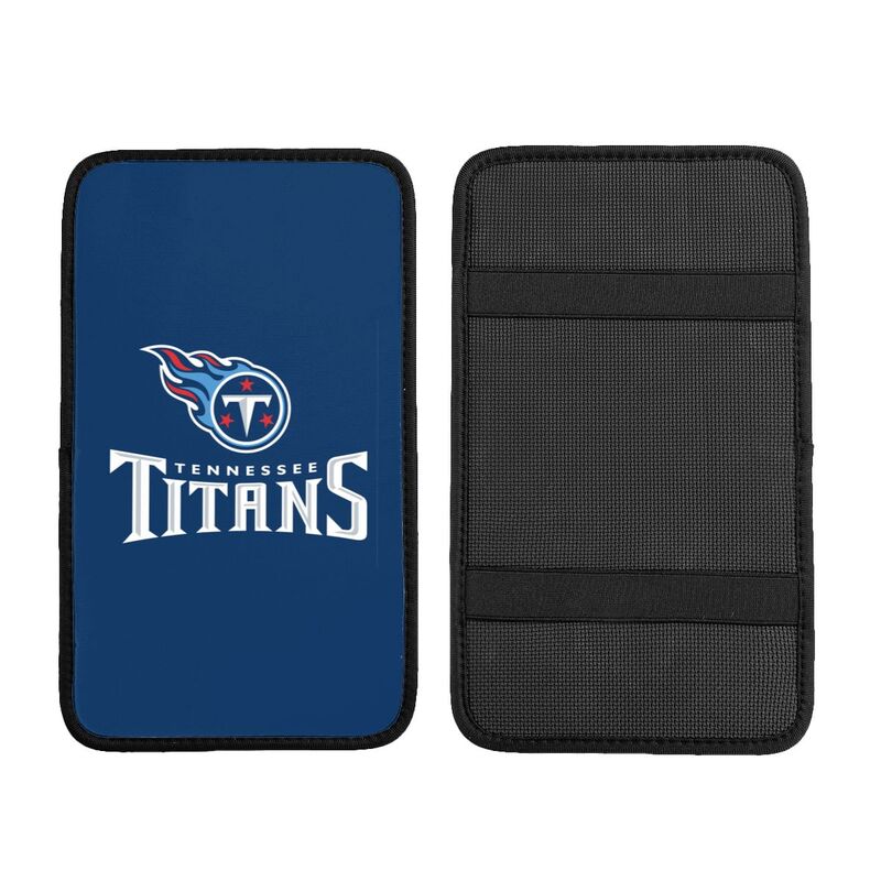 Car armrest box pad Tennessee Titans9 Printed central armrest box pad anti slip pad