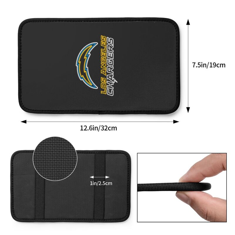 San Diego Chargers3 Printed car center armrest box pad anti slip pad