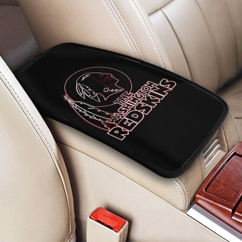 Car armrest box pad Washington Commanders Printed center armrest box pad protective pad