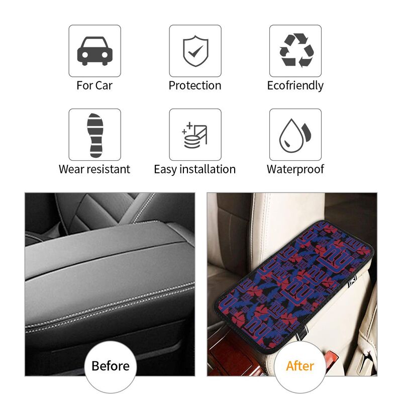 New York Giants printing Center console armrest pad car armrest protective cover car