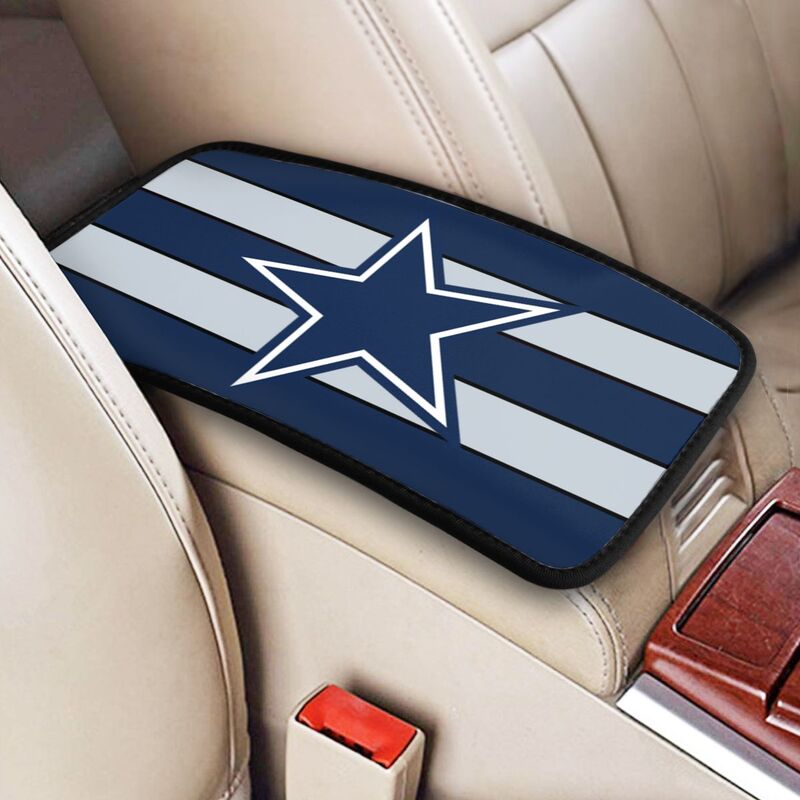 Car armrest box pad Dallas Cowboys 1 Printed center armrest box pad protective pad