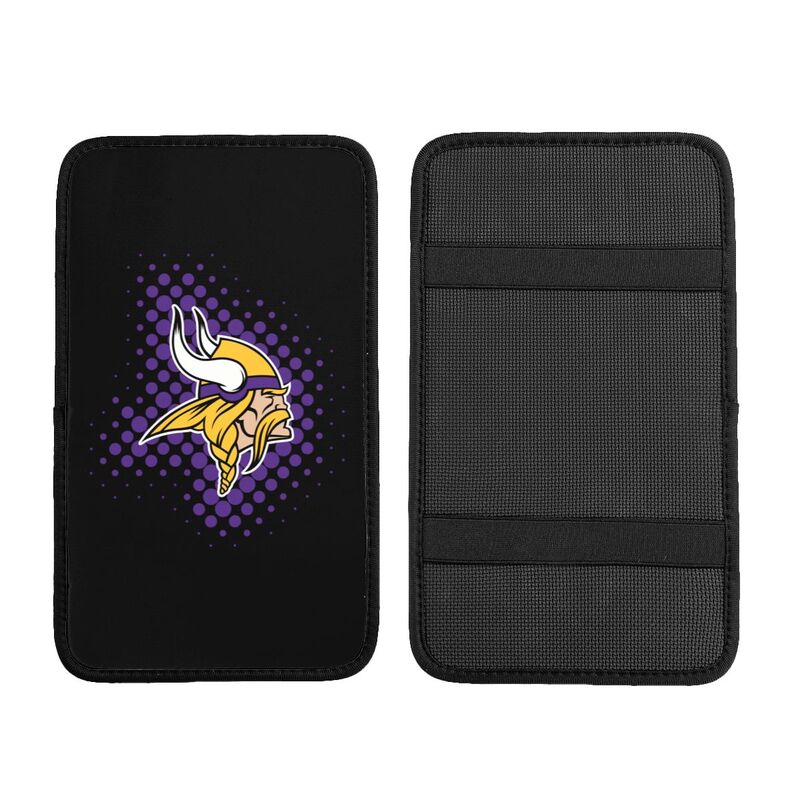 Minnesota Vikings Printed car armrest box cushion armrest protective cover