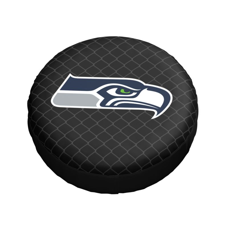 Seattle Seahawks Grid background car tire waterproof dustproof protective cover