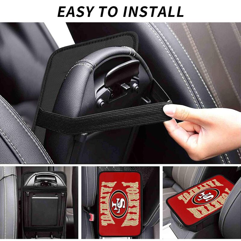 San Francisco 49ers Print car armrest box cover armrest protective cover