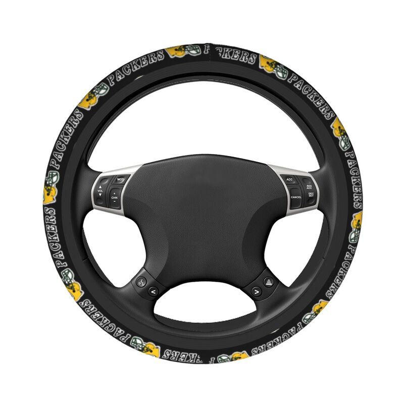 Green Bay Packers 2 Printed car protective cover elastic steering wheel cover