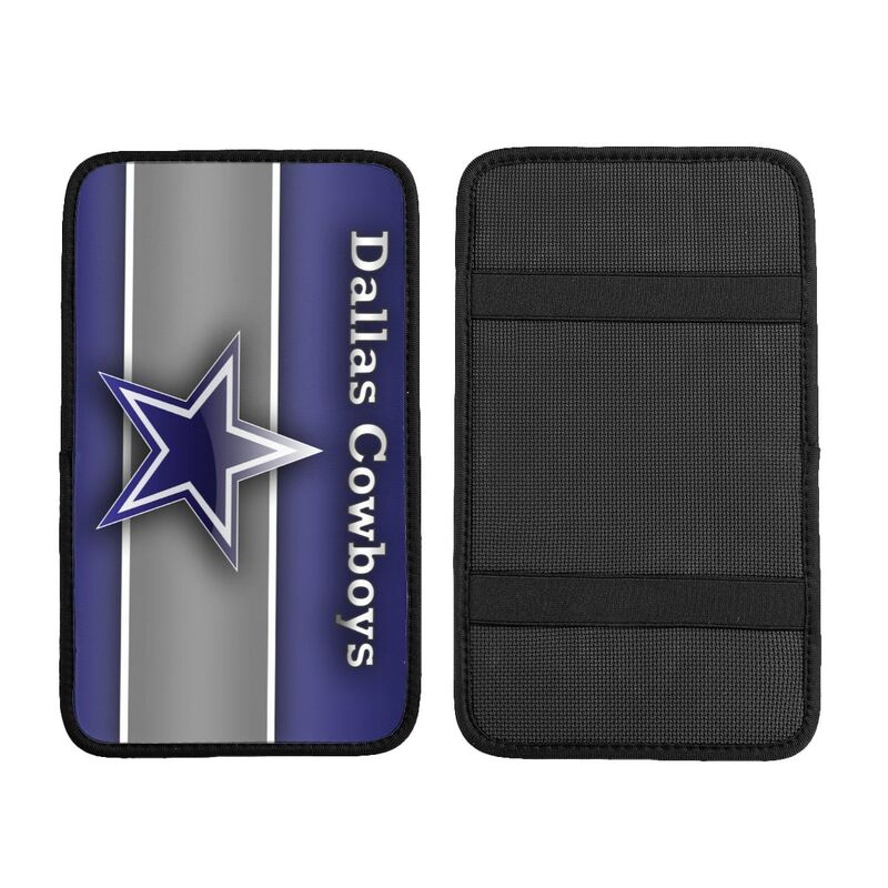 Car armrest box pad Dallas Cowboys 2 Printed central armrest box pad protective pad