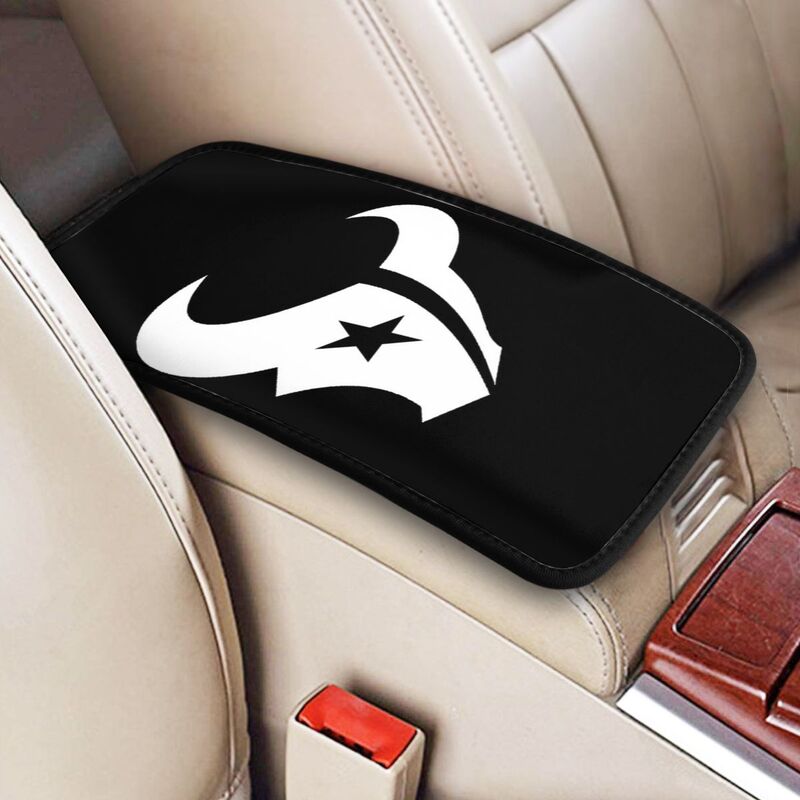 Car armrest box pad Houston Texans2 Printed central armrest box pad anti slip pad