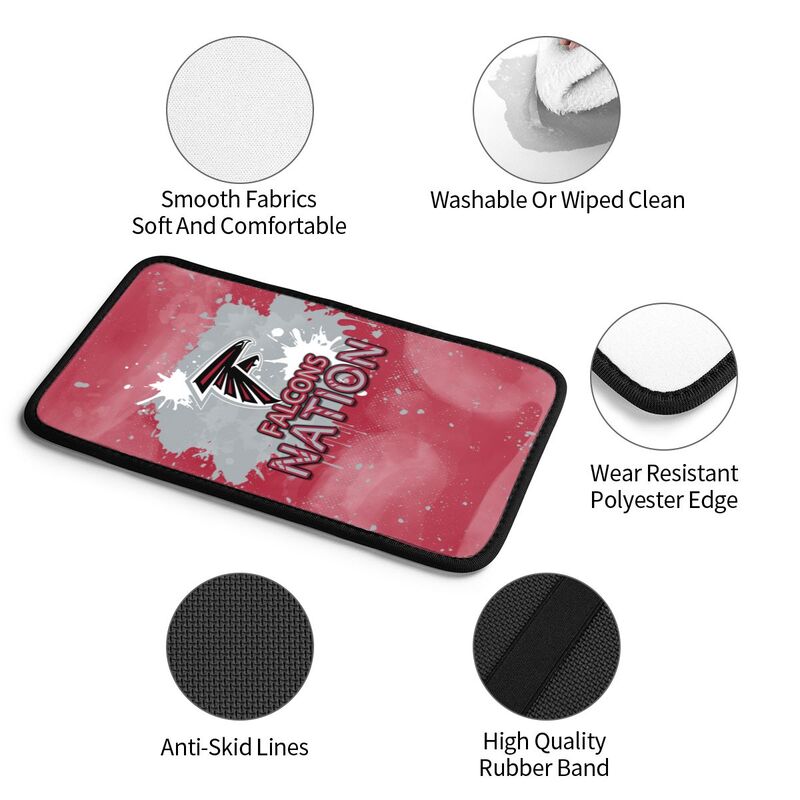 Atlanta Falcons print car center console armrest pad Car armrest box protective cover