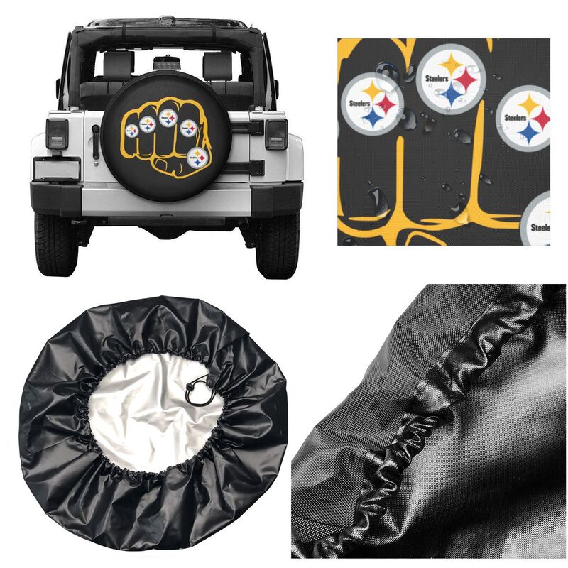 Pittsburgh Steelers Print tire protection cover car spare tire dust protection covers