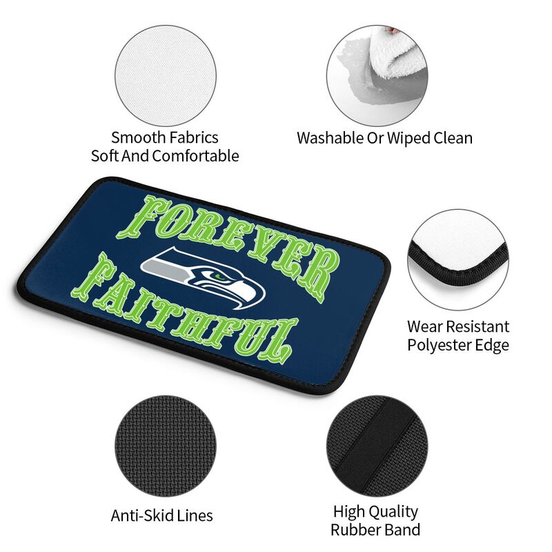 Seattle Seahawks Print car armrest box cover armrest protective cover