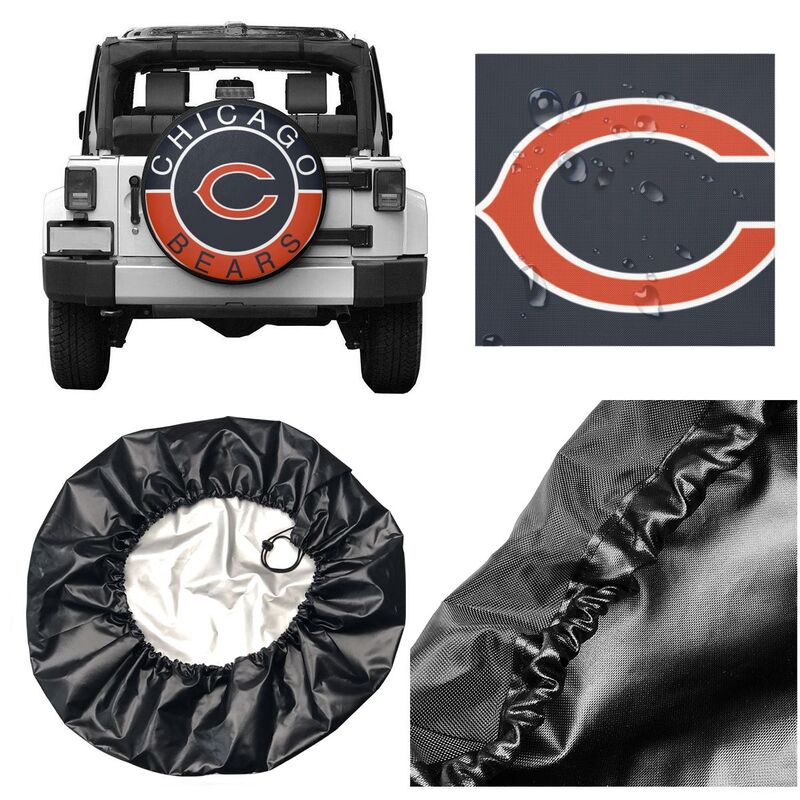 Chicago Bears Printed tire protection cover car spare tire dust protection covers