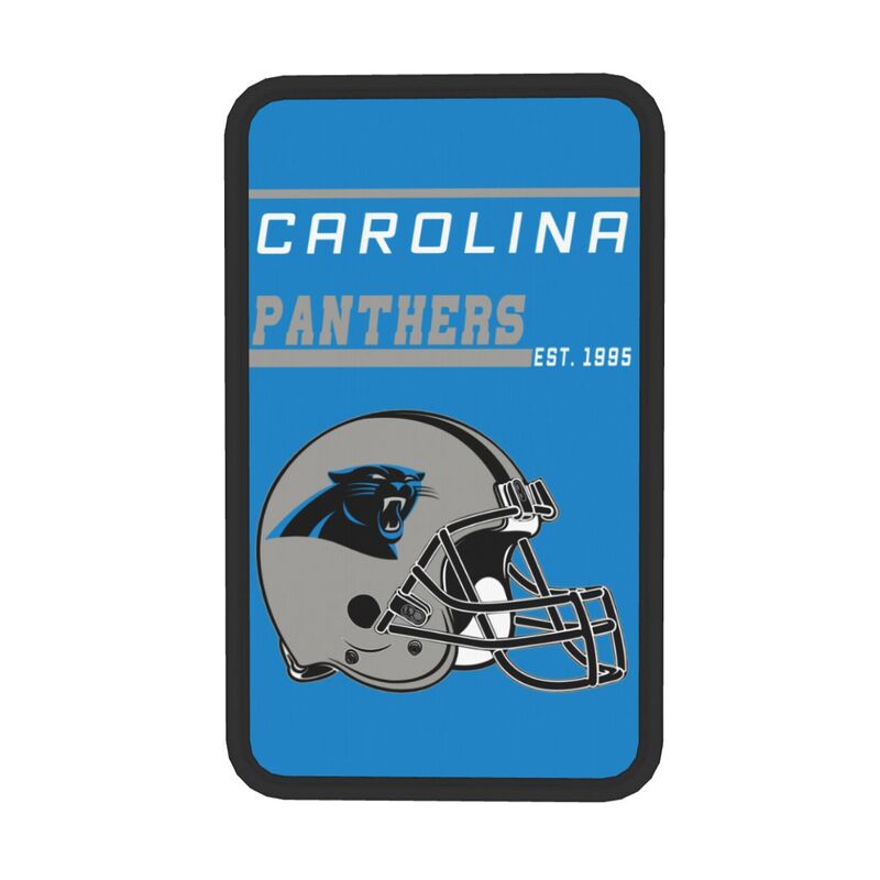 Carolina Panthers Print car armrest box cushion armrest protective cover