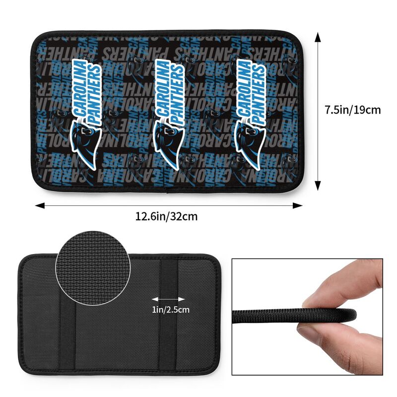 Carolina Panthers1 Printed car armrest box pad anti-abrasion pad