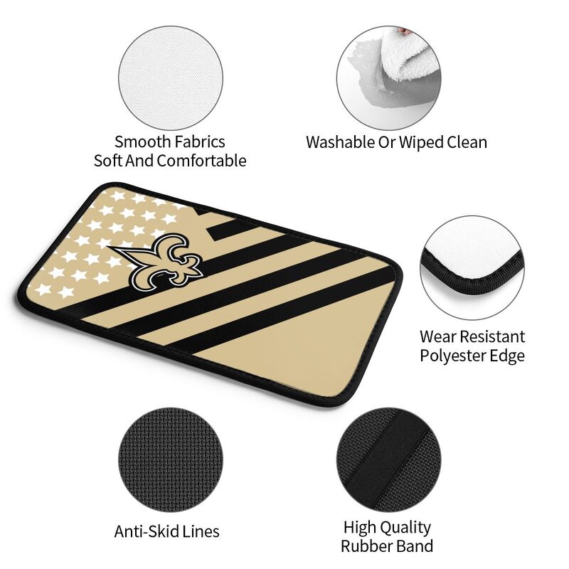 New Orleans Saints Printed car armrest box pad elbow protection pad