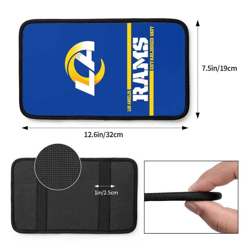 Los Angeles Rams Printed car armrest box pad Protective pad