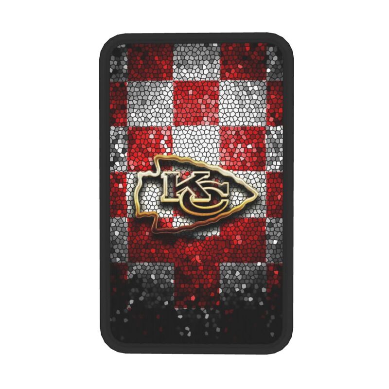 Car armrest box pad Kansas City Chiefs 1 Printed central armrest box cushion protective pad