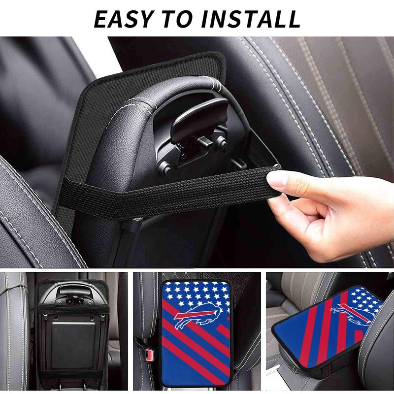Buffalo Bills Printed car armrest box pad elbow protection pad