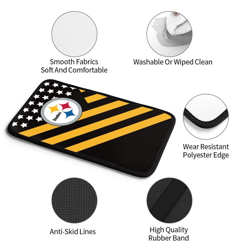 Pittsburgh Steelers Protective pad for armrest box of printing vehicle