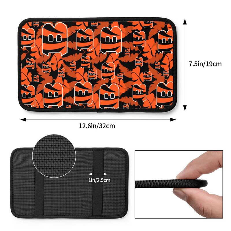 Cincinnati Bengals printing Center console armrest pad car armrest protective cover car