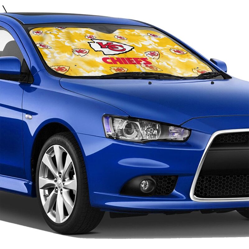 Kansas City Chiefs Printed multi size car front windshield sunshade car windshield sunshade