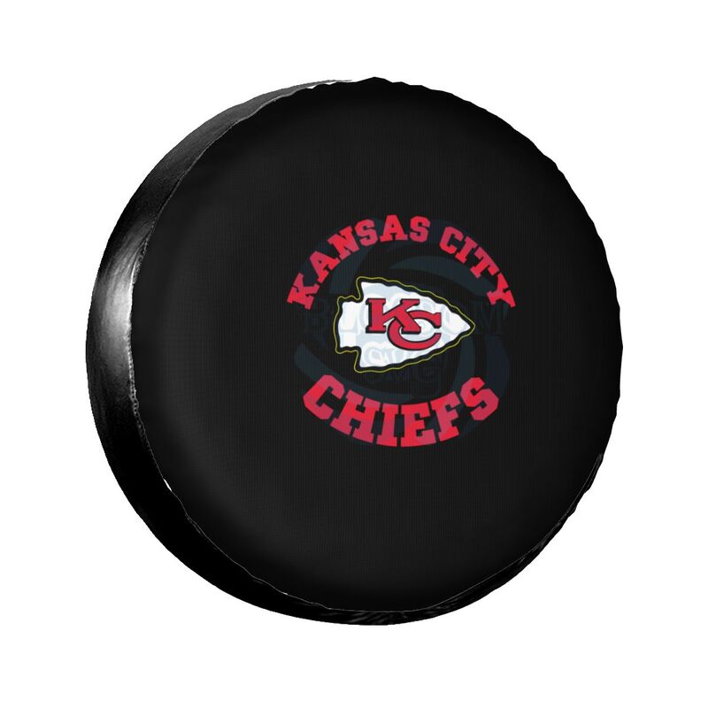 Kansas City Chiefs 2 Printing tire protection cover car sun protection tire protection covers