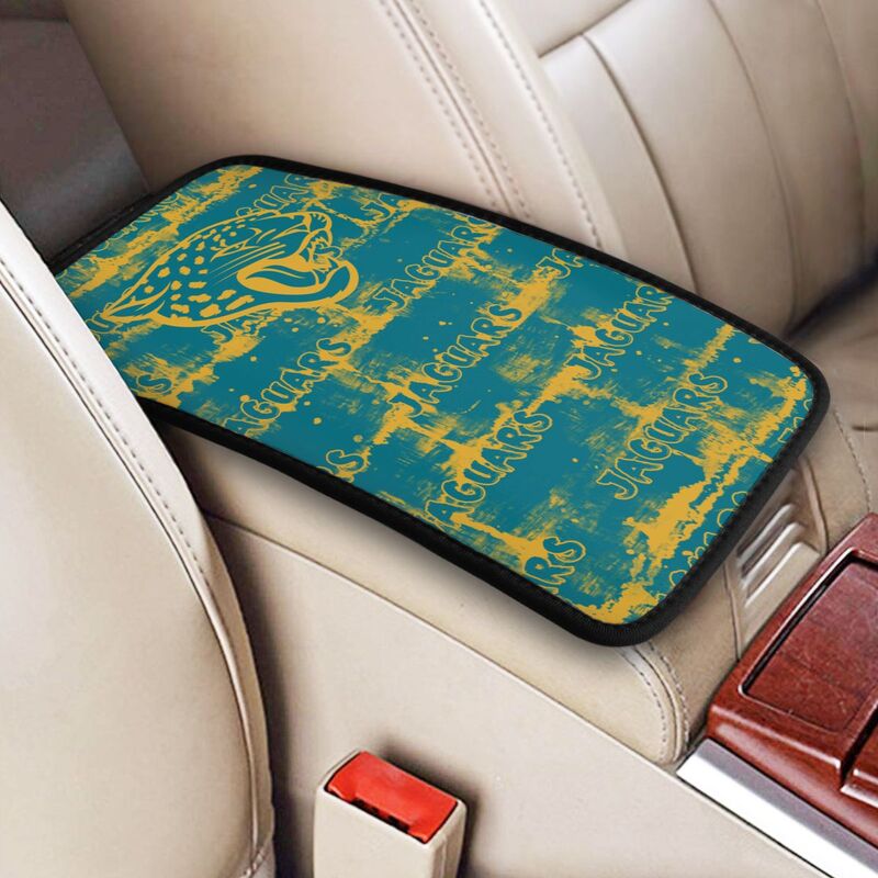Jacksonville Jaguars print Car armrest box protective cover car center console armrest pad