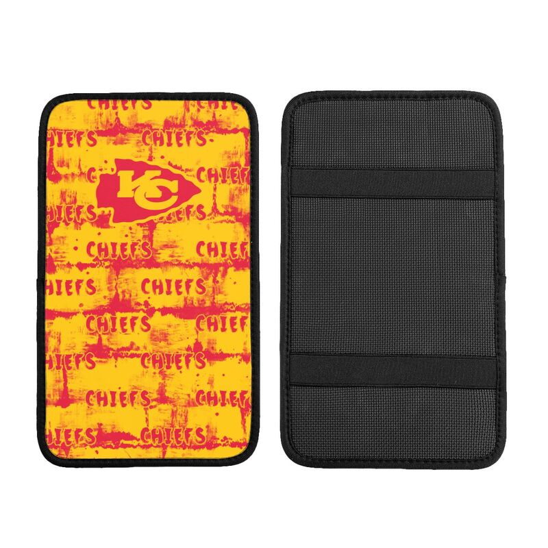 Kansas City Chiefs print Car armrest box protective cover car center console armrest pad
