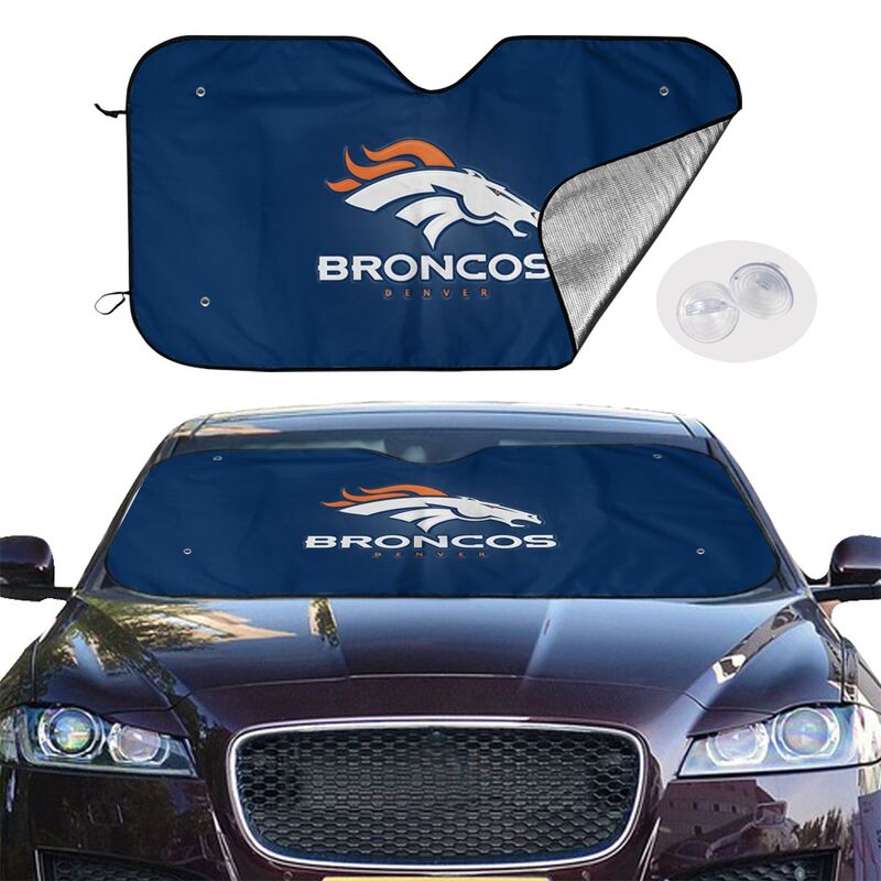 Denver Broncos 4 Print Car windshield sunshades suitable for front Car windshield sunshades