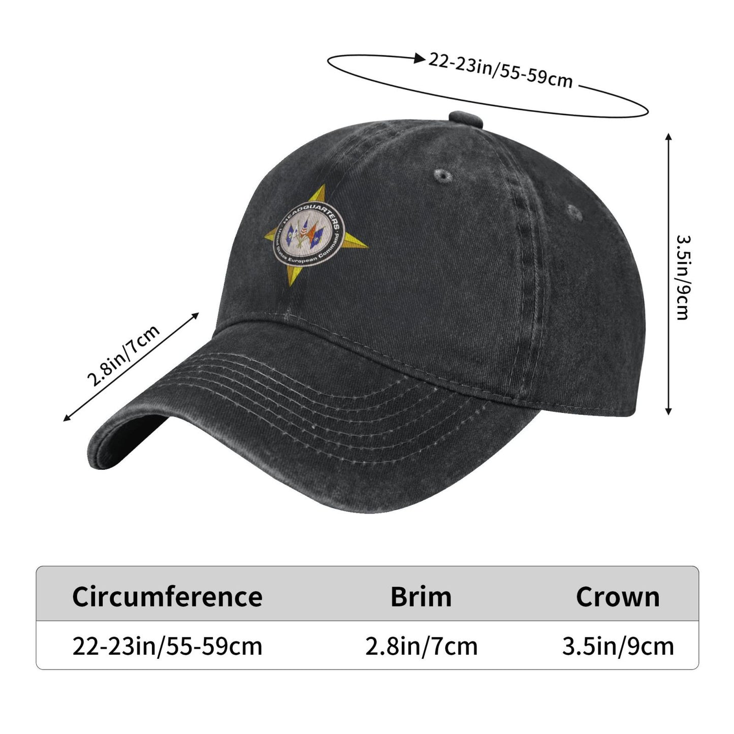 USEUCOM Printed unisex baseball cap adjustable cap veteran gift