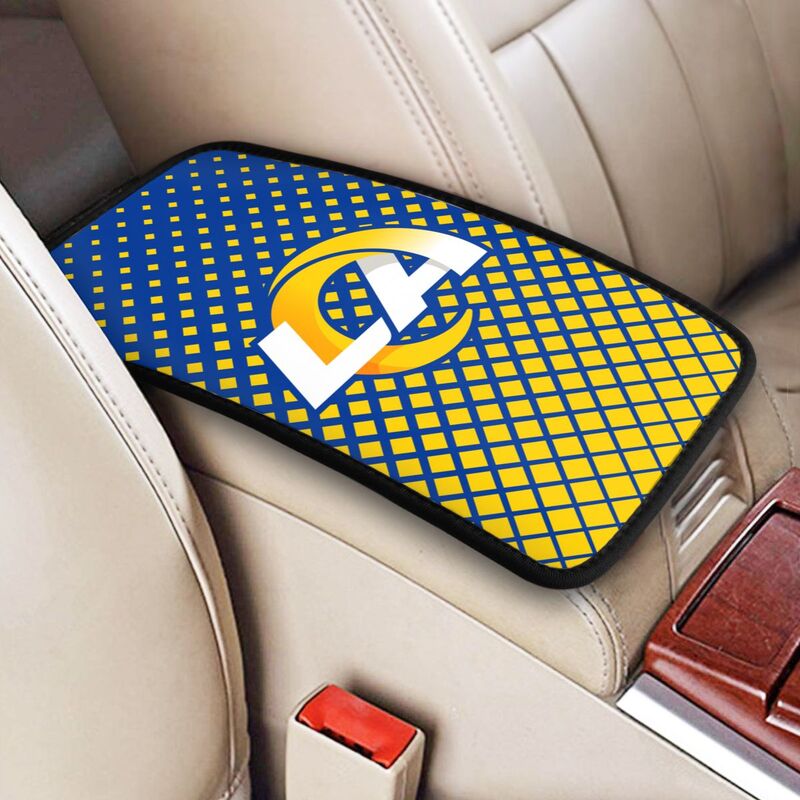 Los Angeles Rams Car handrail box cushion Personalized printed car armrest cover