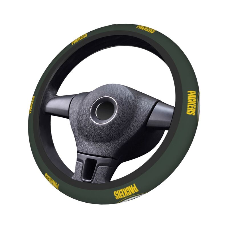 Green Bay Packers 5 Printed breathable elastic steering wheel cover anti slip cover