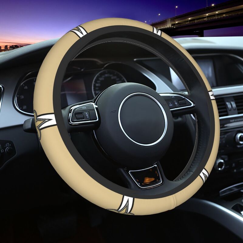 New Orleans Saints 5 Printed breathable elastic steering wheel cover