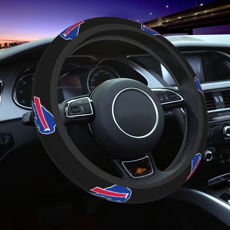 Buffalo Bills 5 Printed breathable anti slip cover elastic steering wheel cover