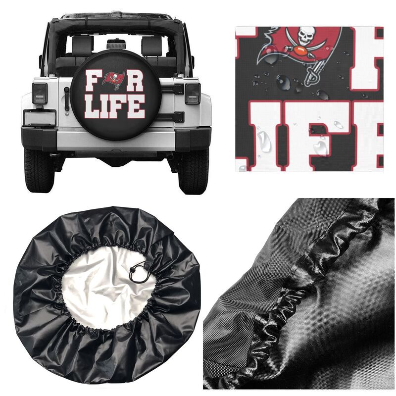 Tampa Bay Buccaneers Printing tire protection cover car spare tire dust protection cover