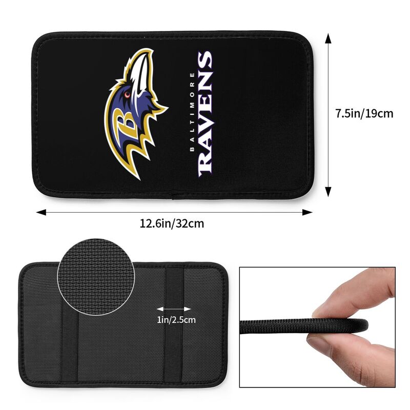 Baltimore Ravens Printed car center armrest box pad anti slip pad