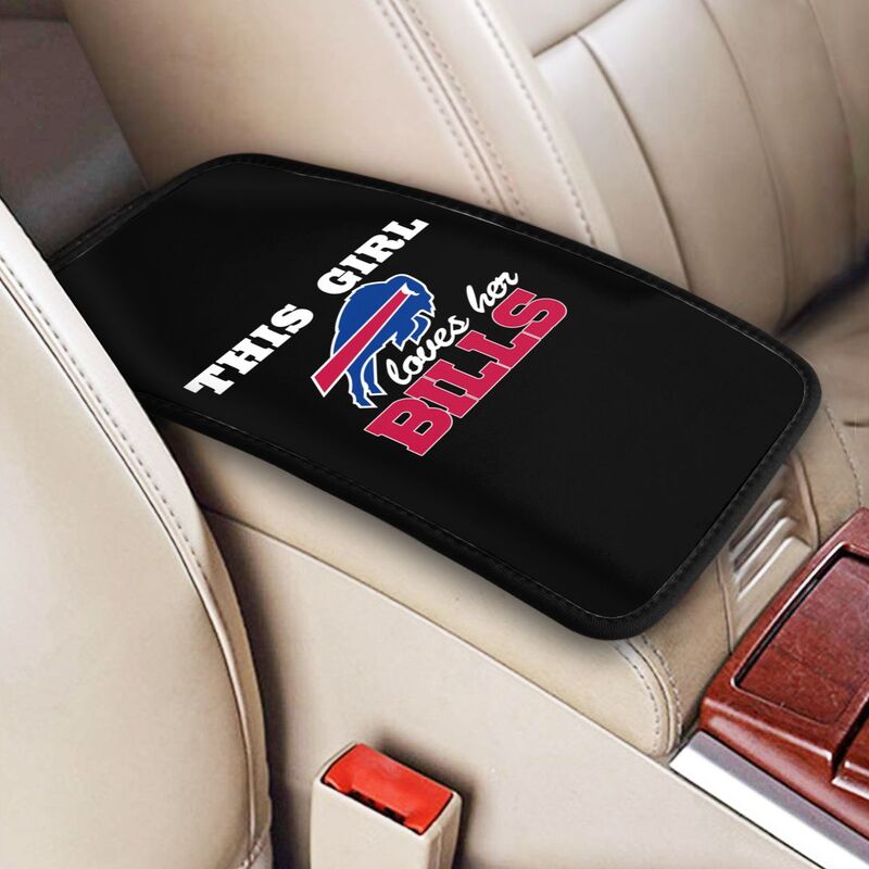 Buffalo Bills Printing car center console pad car armrest protective cover
