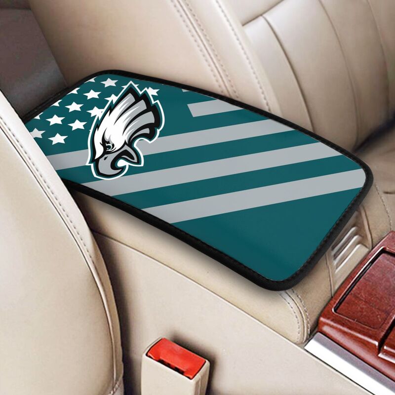 Car armrest box pad Philadelphia Eagles Printed central armrest box elbow pad