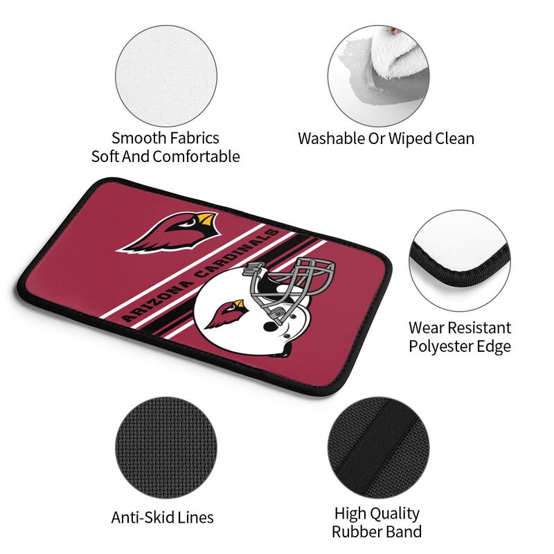 Arizona Cardinals Print armrest protective cover car armrest box cushion