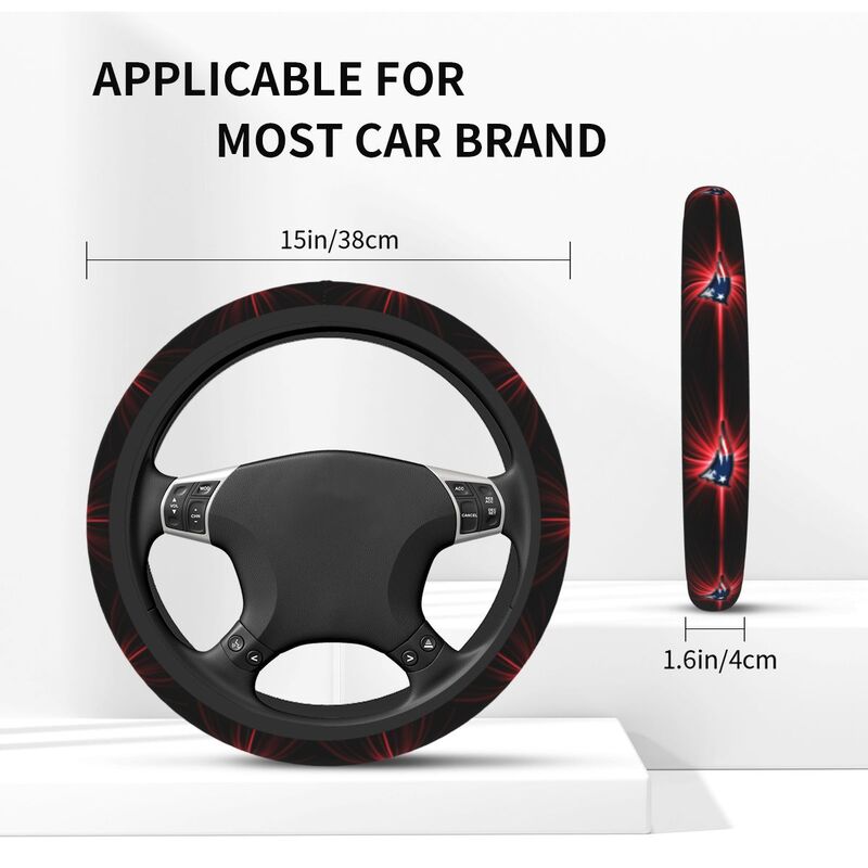 New England Patriots Printed breathable elastic steering wheel cover